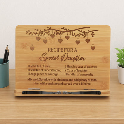 Daughter Gifts Book Stand Daughter Recipe Birthday Gifts Christmas Gifts for Daughter