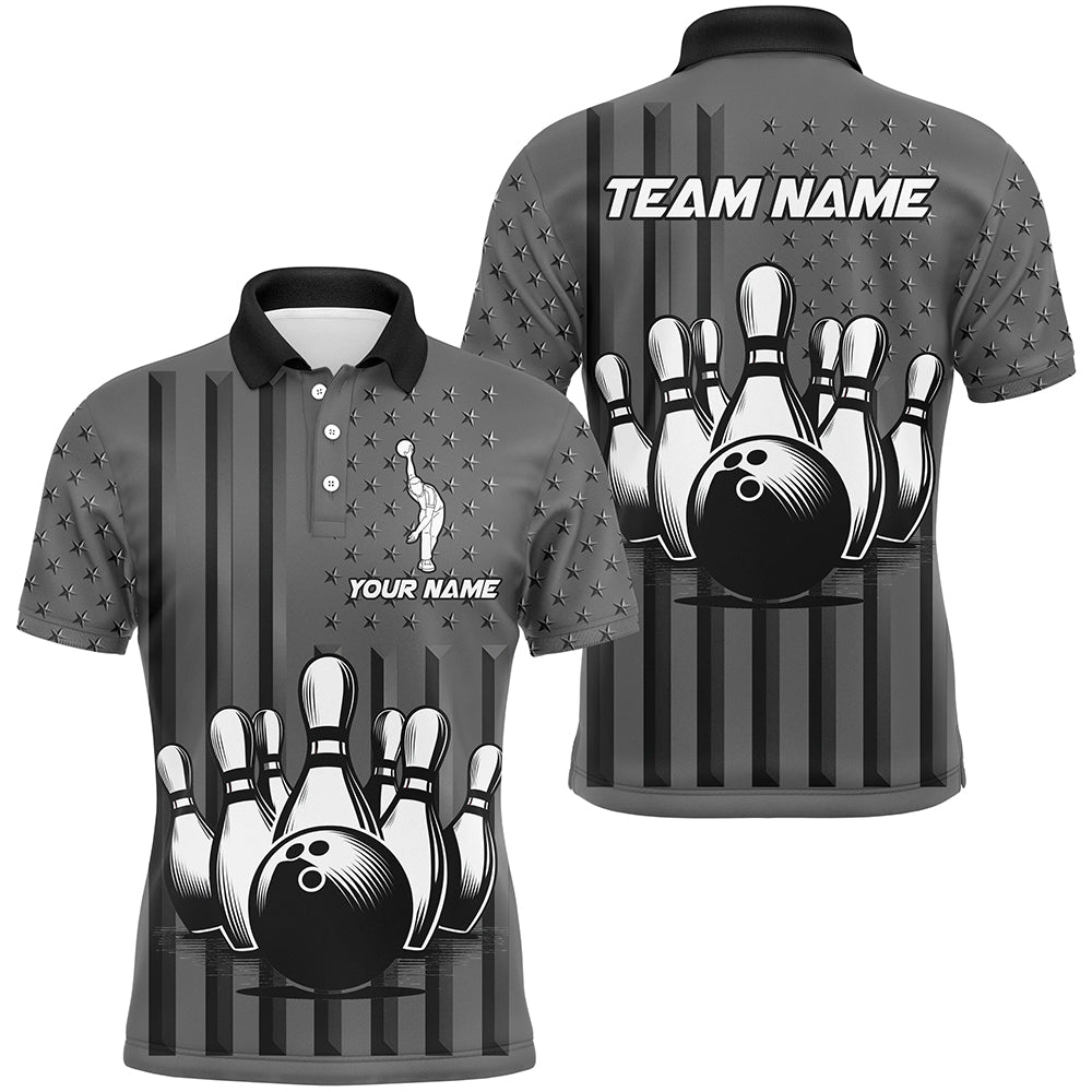 Personalized Bowling Shirt for Men Camo Bowling Jersey Polo Shirt Unisex QZT276