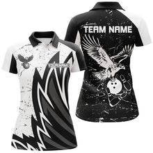 Load image into Gallery viewer, Personalized Women Eagle Bowling Shirts Polo Bowling Jersey League Multicolor QZT463