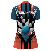 Load image into Gallery viewer, Personalized Bowling Shirt 1/4 Zip Bowling Shirt for Women Bowling Team League QZT280