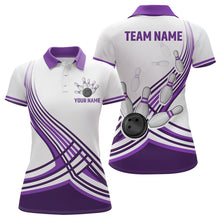 Load image into Gallery viewer, Personalized Women's Bowling Jersey Polo Bowling Team Shirts Bowlwing Gifts QZT502