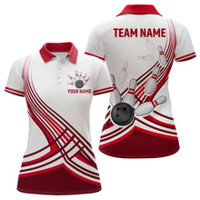 Load image into Gallery viewer, Personalized Women's Bowling Jersey Polo Bowling Team Shirts Bowlwing Gifts QZT502
