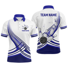Load image into Gallery viewer, Personalized Men&#39;s Bowling Jersey Polo Bowling Team Shirts Bowling Gifts QZT502