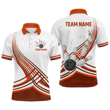 Load image into Gallery viewer, Personalized Men&#39;s Bowling Jersey Polo Bowling Team Shirts Bowling Gifts QZT502