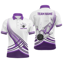 Load image into Gallery viewer, Personalized Men&#39;s Bowling Jersey Polo Bowling Team Shirts Bowling Gifts QZT502