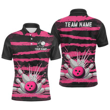 Load image into Gallery viewer, Men Camo Bowling Shirts Polo Custom Bowling Team Jersey League Multicolor QZT472