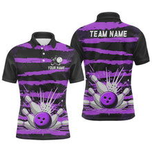 Load image into Gallery viewer, Men Camo Bowling Shirts Polo Custom Bowling Team Jersey League Multicolor QZT472