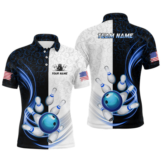Custom Bowling Shirts for Men Camo Bowling Jersey Polo Bowling Team League QZT449