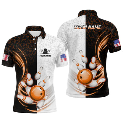 Custom Bowling Shirts for Men Camo Bowling Jersey Polo Bowling Team League QZT449