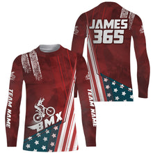 Load image into Gallery viewer, American Bicycle Motocross Jersey UPF30+ Personalized Patriotic BMX Racing Off-Road BMX Life Extreme Jersey| LUT06