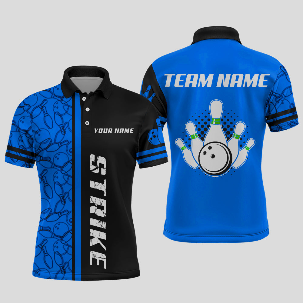 Custom Bowling Shirt for Men Bowling Jersey Bowling Team League Polo & Quarter-Zip Shirt QZT100
