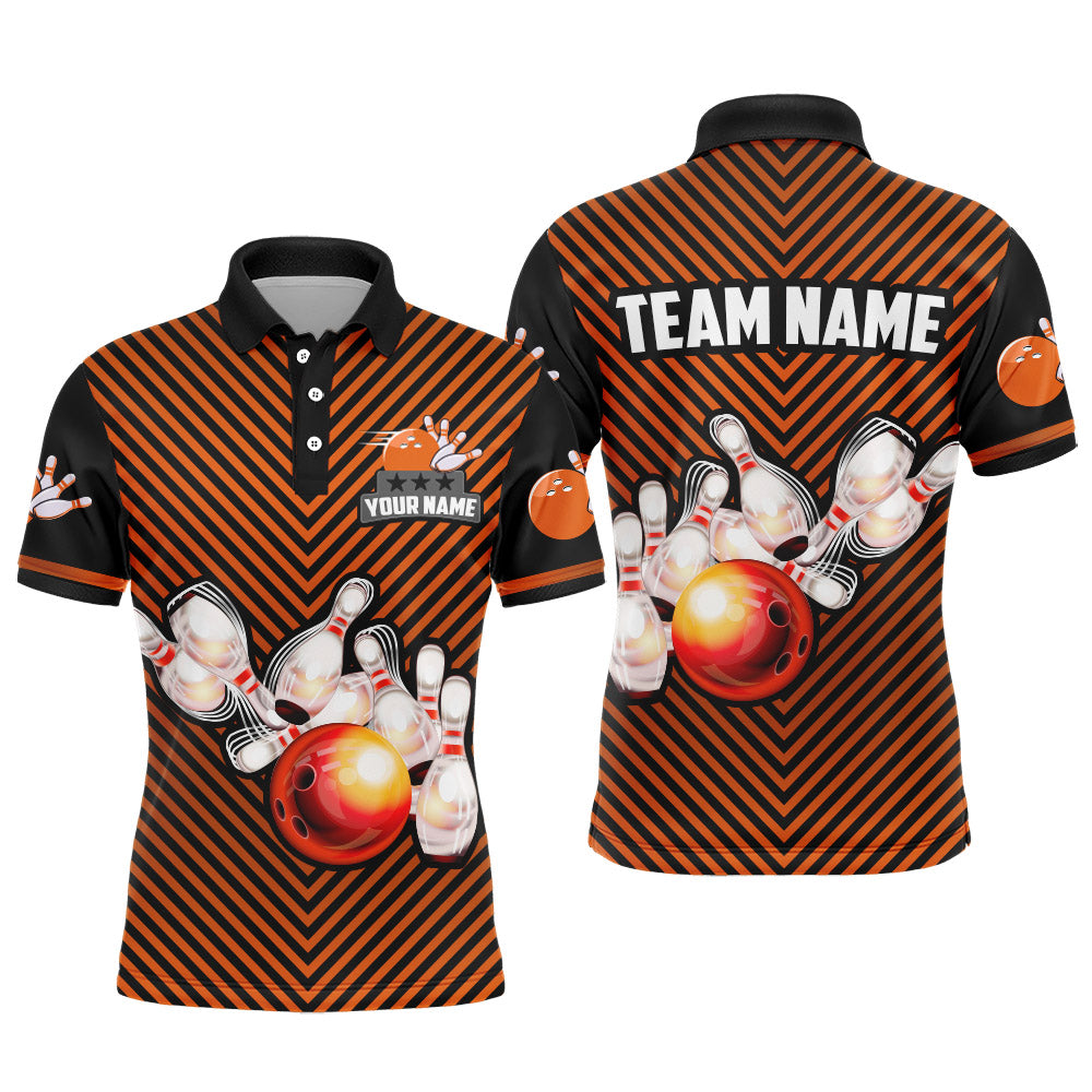 Custom Bowling Shirt for Men Personalized Bowling Jersey Bowling Team League Polo Shirt QZT68