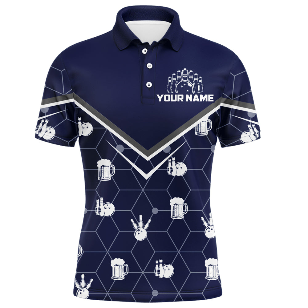 Personalized Camo Polo Shirt Bowling Shirt for Men Custom Bowling Jersey Bowling Team League QZT253