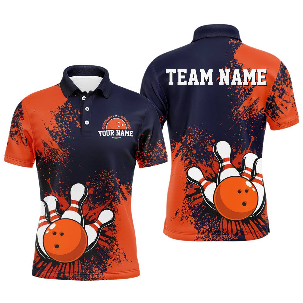 Personalized Men's Bowling Shirts Bowling Jersey Polo Bowling Performance QZT497