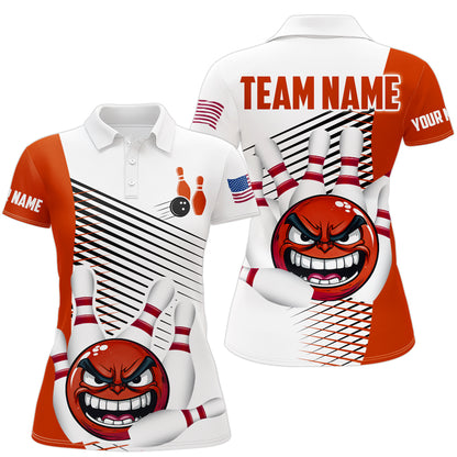 Custom Bowling Shirt Funny Bowling Polo Shirt for Women Bowling Team Jersey Polo Shirt Unisex QZT254