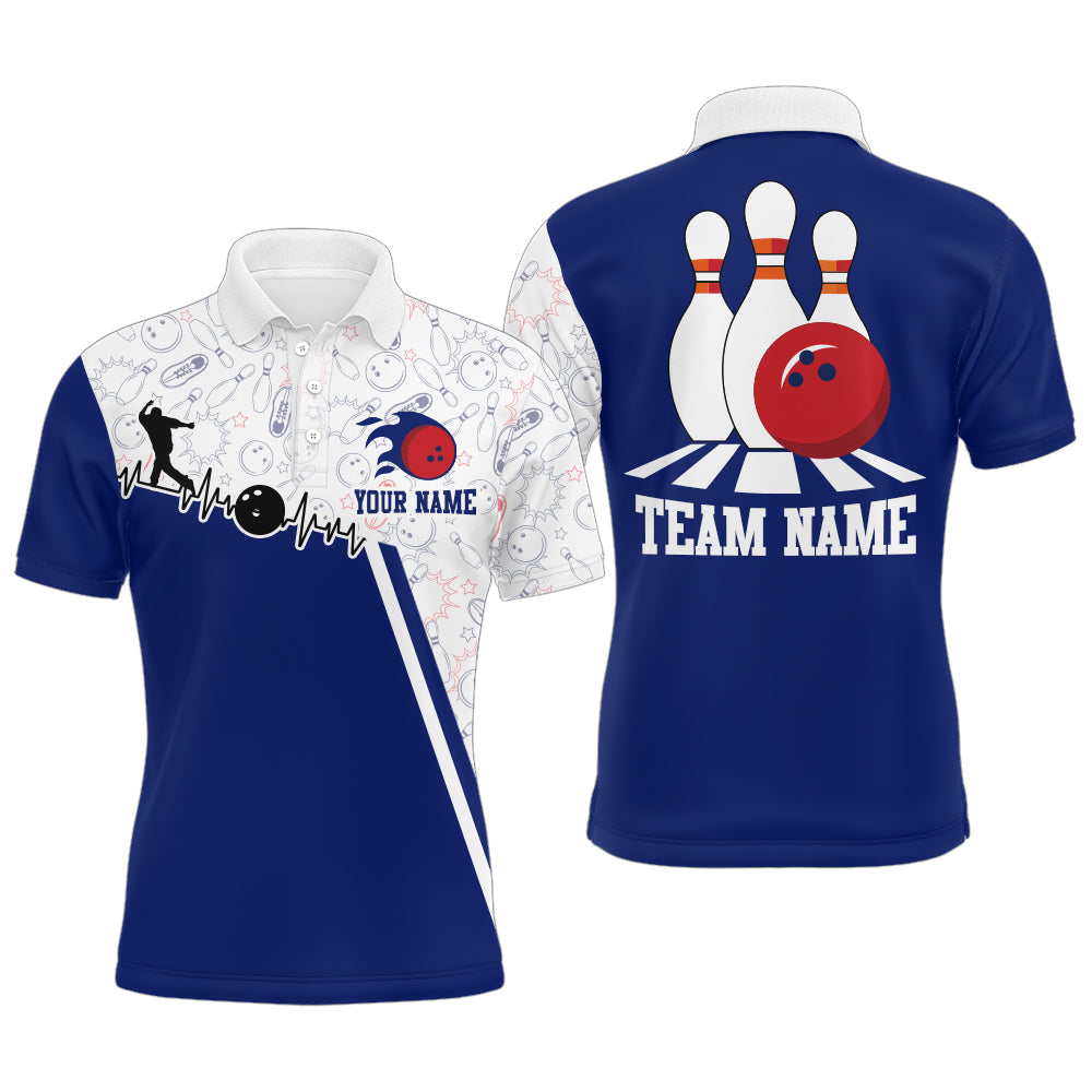 Men's Bowling Shirt Personalized Camo Bowling Jersey Polo  Bowling Shirt QZT419