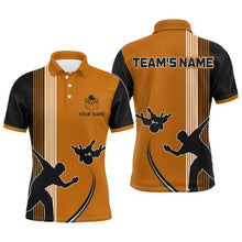 Load image into Gallery viewer, Personalized Men Polo Shirt Bowling Silhoutte Shirts Bowling Team League QZT427