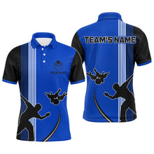 Load image into Gallery viewer, Personalized Men Polo Shirt Bowling Silhoutte Shirts Bowling Team League QZT427