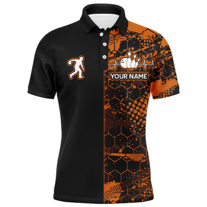 Bowling Polo Shirt Bowling Jersey for Men Bowling Team League QZT287
