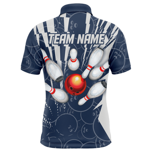 Custom Bowling Shirt Bowling Jersey for Men Bowling Team League Polo Shirt QZT252