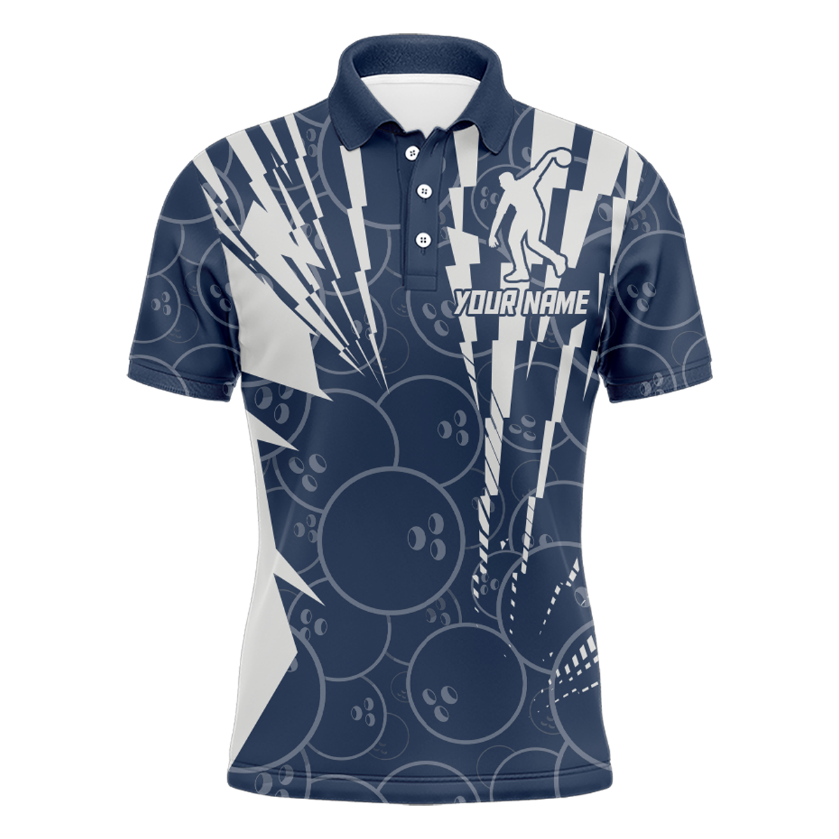 Custom Bowling Shirt Bowling Jersey for Men Bowling Team League Polo Shirt QZT252