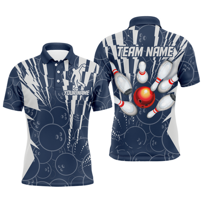 Custom Bowling Shirts Camo Bowling Jersey Polo Shirt for Men QZT415