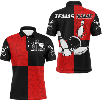 Polo Bowling Shirts Customized for Men Bowling Jersey Bowling Team League QZT425