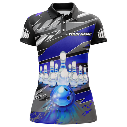 Personalized Bowling Shirt for Women Bowling Jersey with Name Team Name Polo Shirt Unisex QZT267