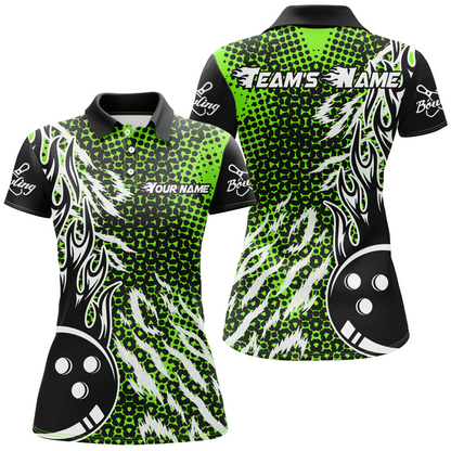 Personalized 3D Women's Bowling Team Jersey Bowling Shirt American Bowling Polo Shirt QZT43-8
