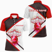 Load image into Gallery viewer, Custom Bowling Shirt for Men, Personalized Bowling Jersey, Men's Bowling Polo Shirt QZT41