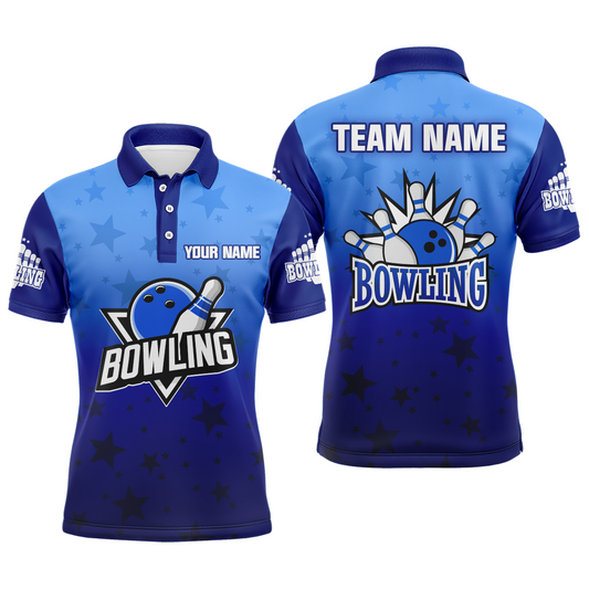Custom Bowling Shirt for Men Bowling Jersey Bowling Team League Polo Shirt QZT99-4