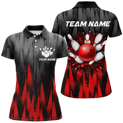 Unisex Bowling Team Jerseys Custom Red Bowling Polo Shirt For Men & Women BDT458