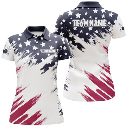 Custom American Bowling Shirts for Men & Women Patriotic Bowling Jersey Team League Unisex BDT550