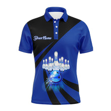 Load image into Gallery viewer, You Don't Have To Be Crazy To Bowl With Us Bowling Polo Shirts For Men Funny Custom Bowling Jersey BDT164