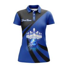 Load image into Gallery viewer, You Don't Have To Be Crazy To Bowl With Us Bowling Polo Shirt Women Funny Custom Bowling Jersey BDT165