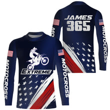 Load image into Gallery viewer, Kid&amp;Adult Motocross Jersey Personalized UPF30+ American Dirt Bike Shirt Off-Road Motorcycle Jersey PDT747