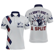 Load image into Gallery viewer, I Don&#39;t Give A Split Bowling Polo Shirt Men Custom American Bowling Jersey BDT276