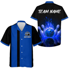 Load image into Gallery viewer, Flame Bowling Hawaiian Shirt for Men &amp; Women Custom Retro Bowling Team Jersey BDT547