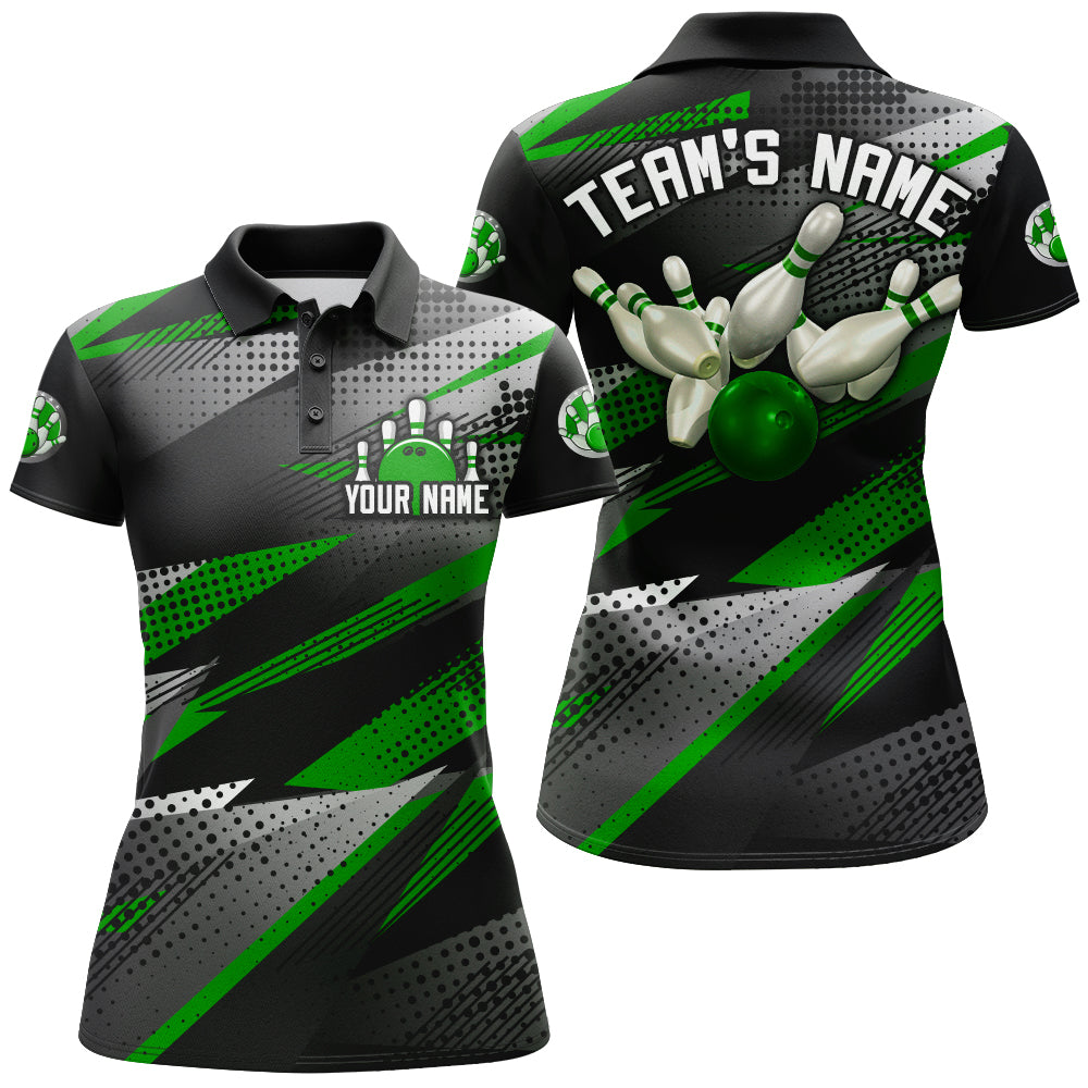 Bowling Polo Shirt For Women Bowling Team League Jersey Custom Bowling Shirt BDT268