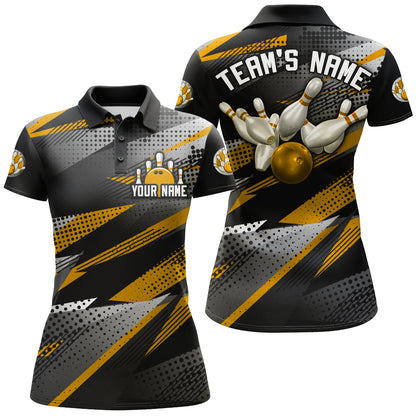 Bowling Polo Shirt For Women Bowling Team League Jersey Custom Bowling Shirt BDT268