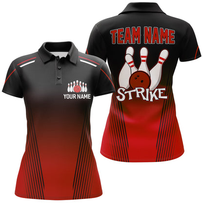 Strike Bowling Shirts For Women Custom Bowling Polo Shirts Team League Bowling Jerseys BDT346