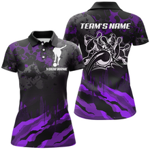 Load image into Gallery viewer, Women Bowling Polo Shirt Custom Camo Bowling Jersey Bowling Team League Shirt BDT285