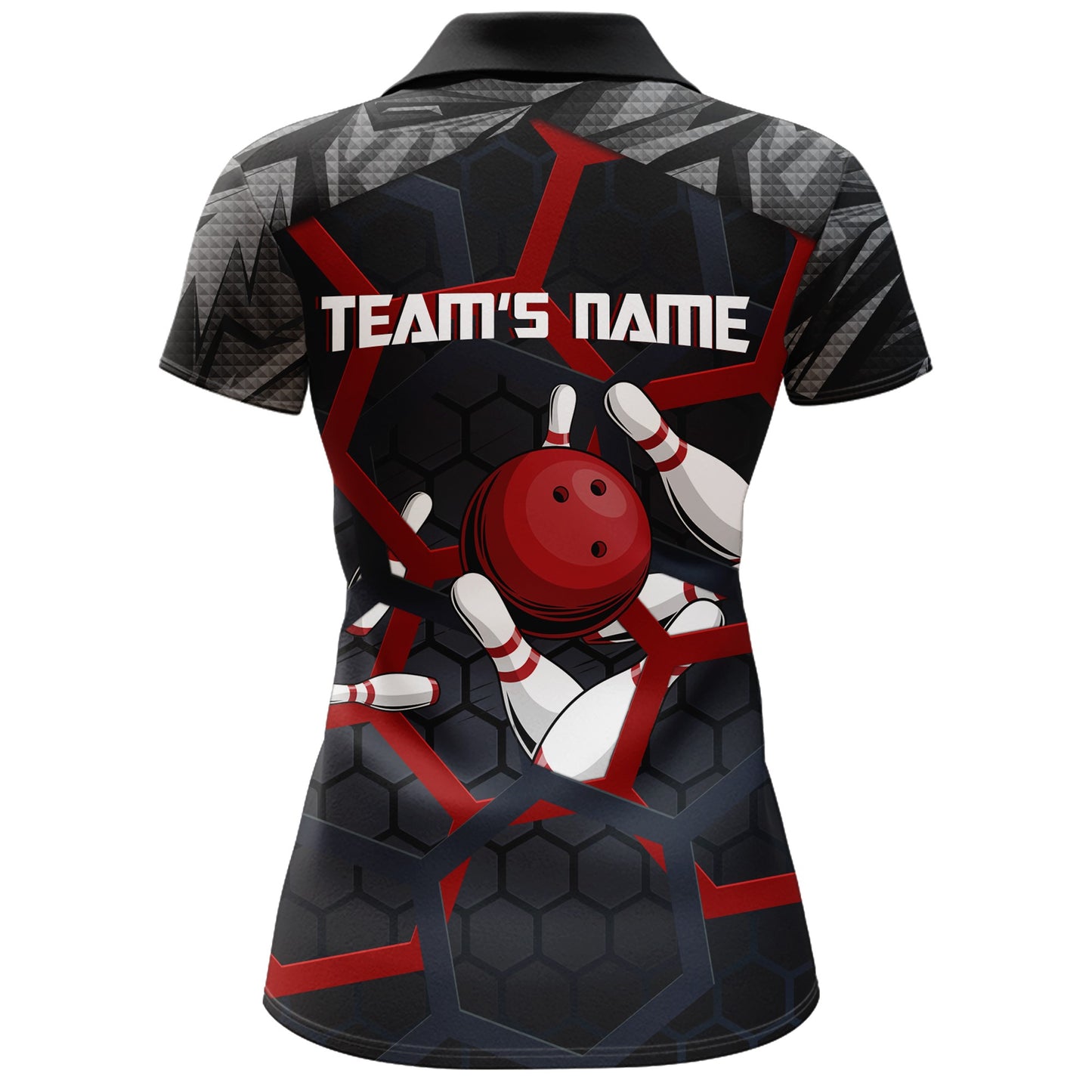 Custom Bowling Polo Shirt For Women Camo Bowling Jersey Bowling Team League Shirts BDT197