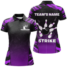 Load image into Gallery viewer, Camo Bowling Shirt Women Custom Bowling Polo Shirt Strike Bowling Team Jersey BDT328