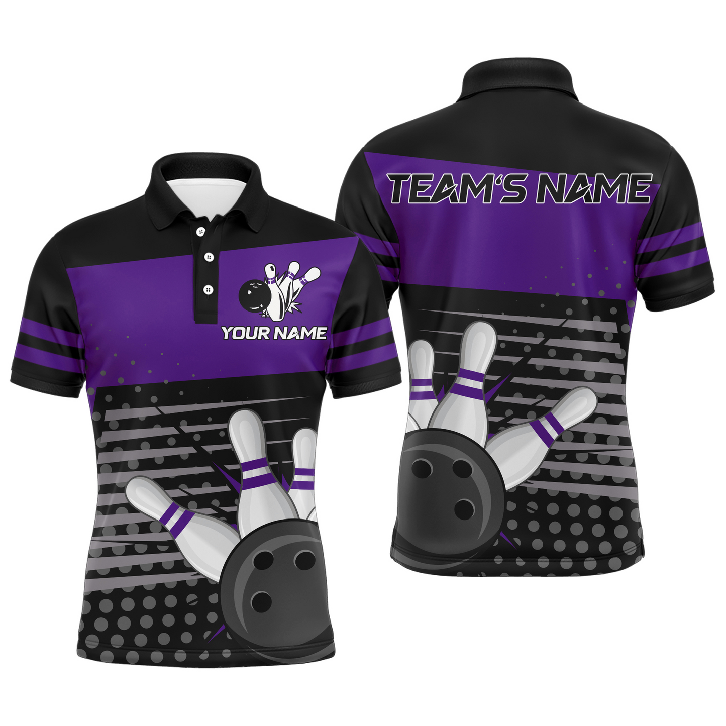 Bowling Polo Shirts For Men Bowling Team Jersey Custom Bowling Shirt BDT220