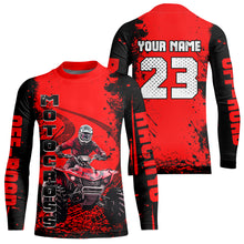 Load image into Gallery viewer, Red ATV Racing Jersey Custom ATV Riding Shirt for Kid Adult Quad Bike ATV Jersey MX114