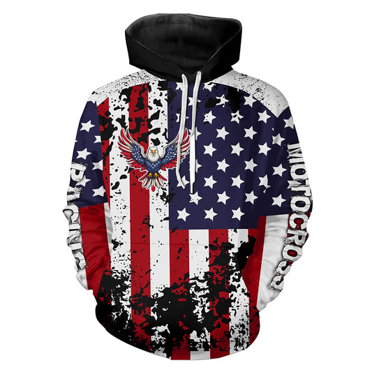 American Flag Motocross Hoodie Jersey for Men Women Dirt Bike Racing Hoodie MH35
