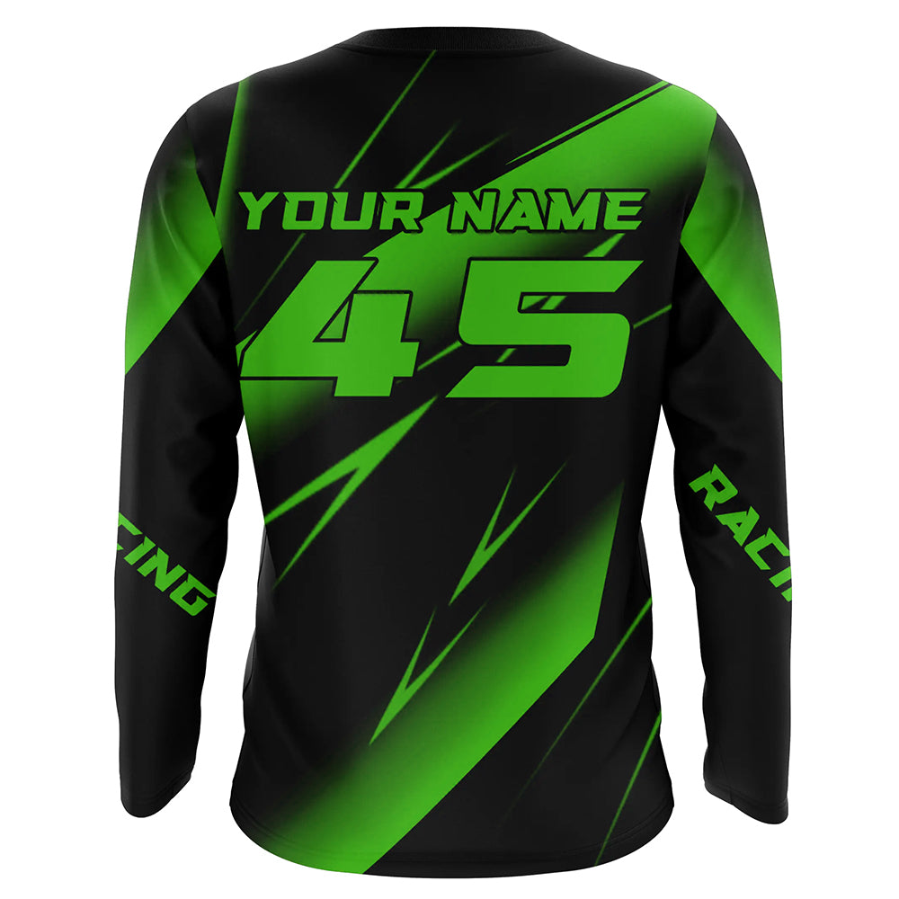 Motocross Racing Jersey Green Upf30+ Dirt Bike Shirt Motorcycle Off-Road Jersey XM293