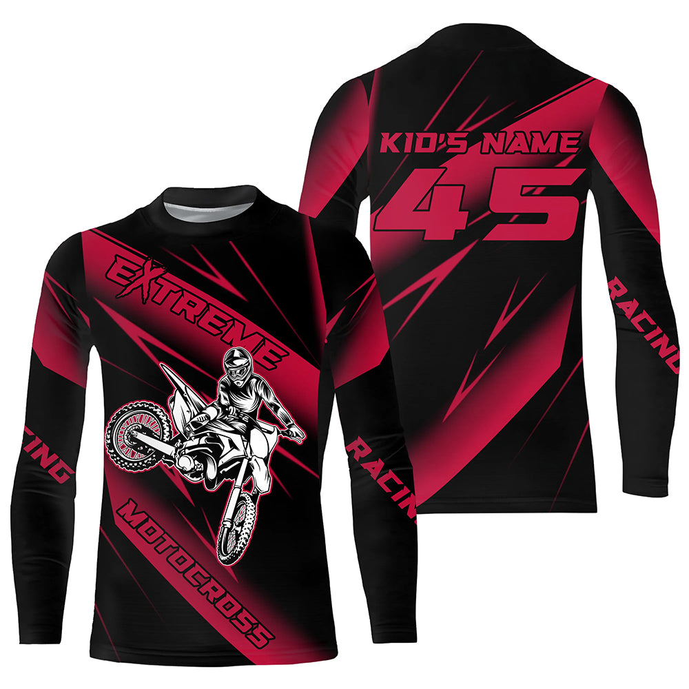 Motocross Racing Jersey Pink Upf30+ Dirt Bike Shirt Motorcycle Off-Road Jersey XM293