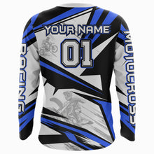 Load image into Gallery viewer, Blue Dirt Bike Racing Jersey Upf30+ Motocross Shirt Men Kid Women Off-Road Jersey XM279